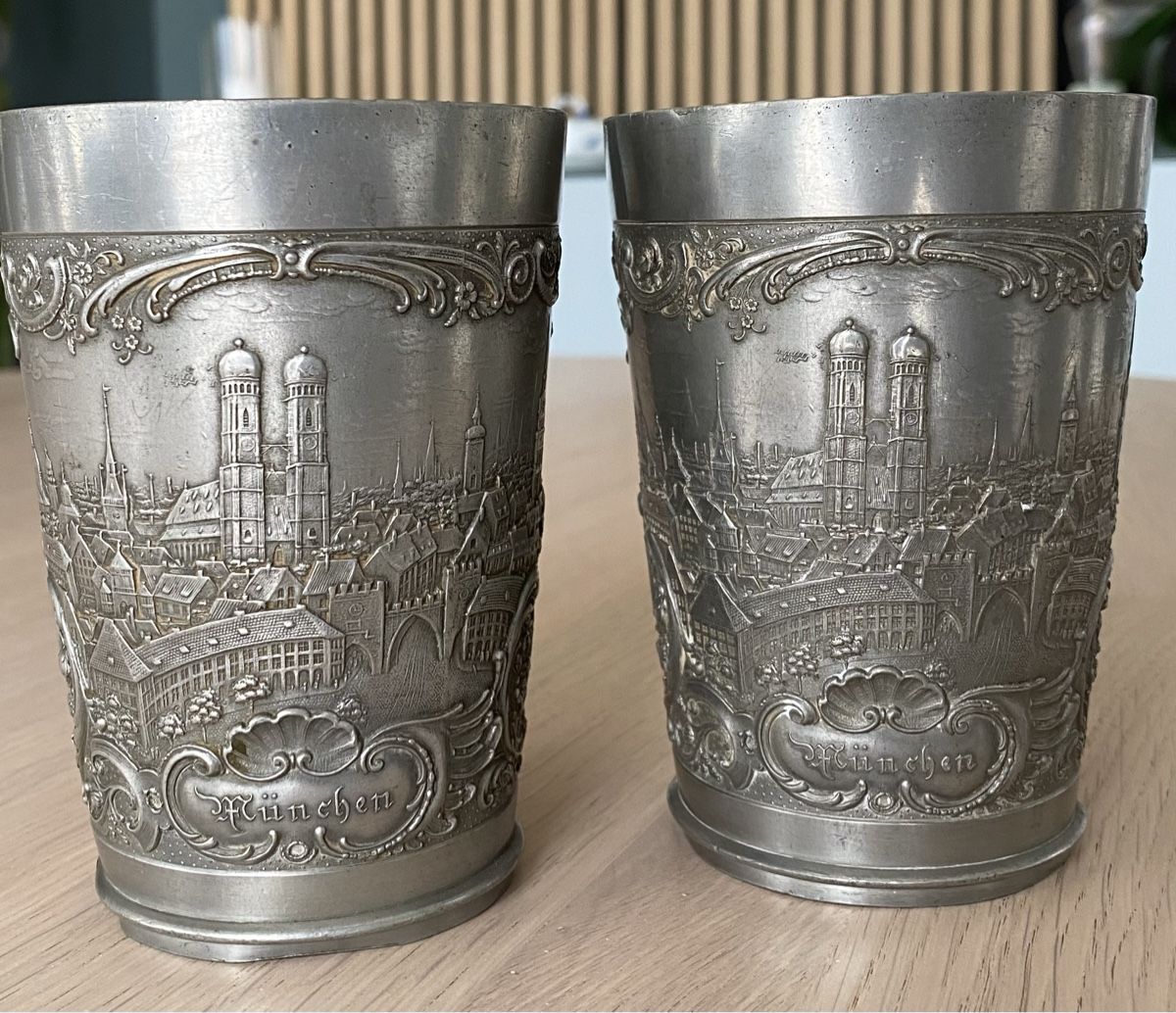 Tasses: 2 antike Münchner Bierbecher aus Zinn – D'occasion à St. Gallen par .Marcus. 4