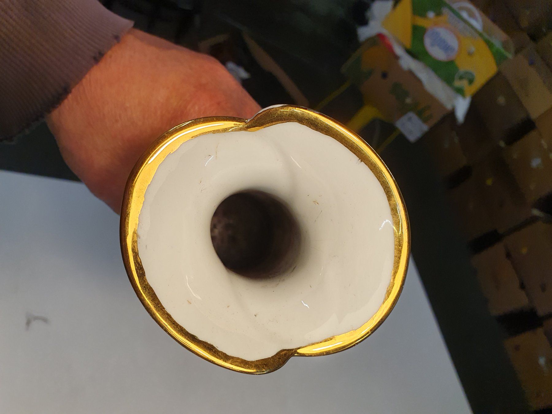 Vasi & Recipienti: Blumenvase mit Goldrand – Usato da Zürich venduto da dialout 3