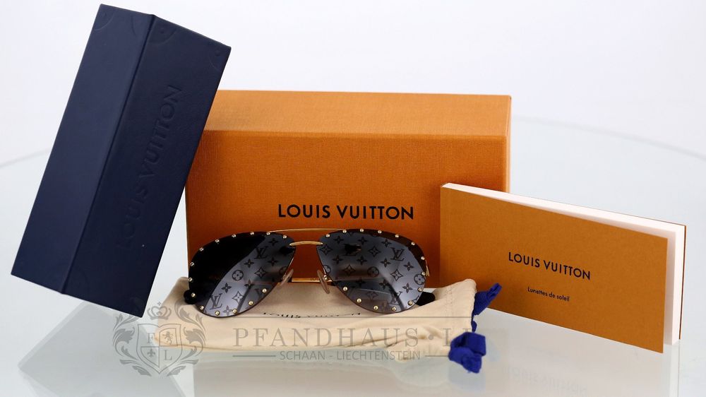 Louis Vuitton The Party Sonnenbrille in Gold/Silber - Ankauf