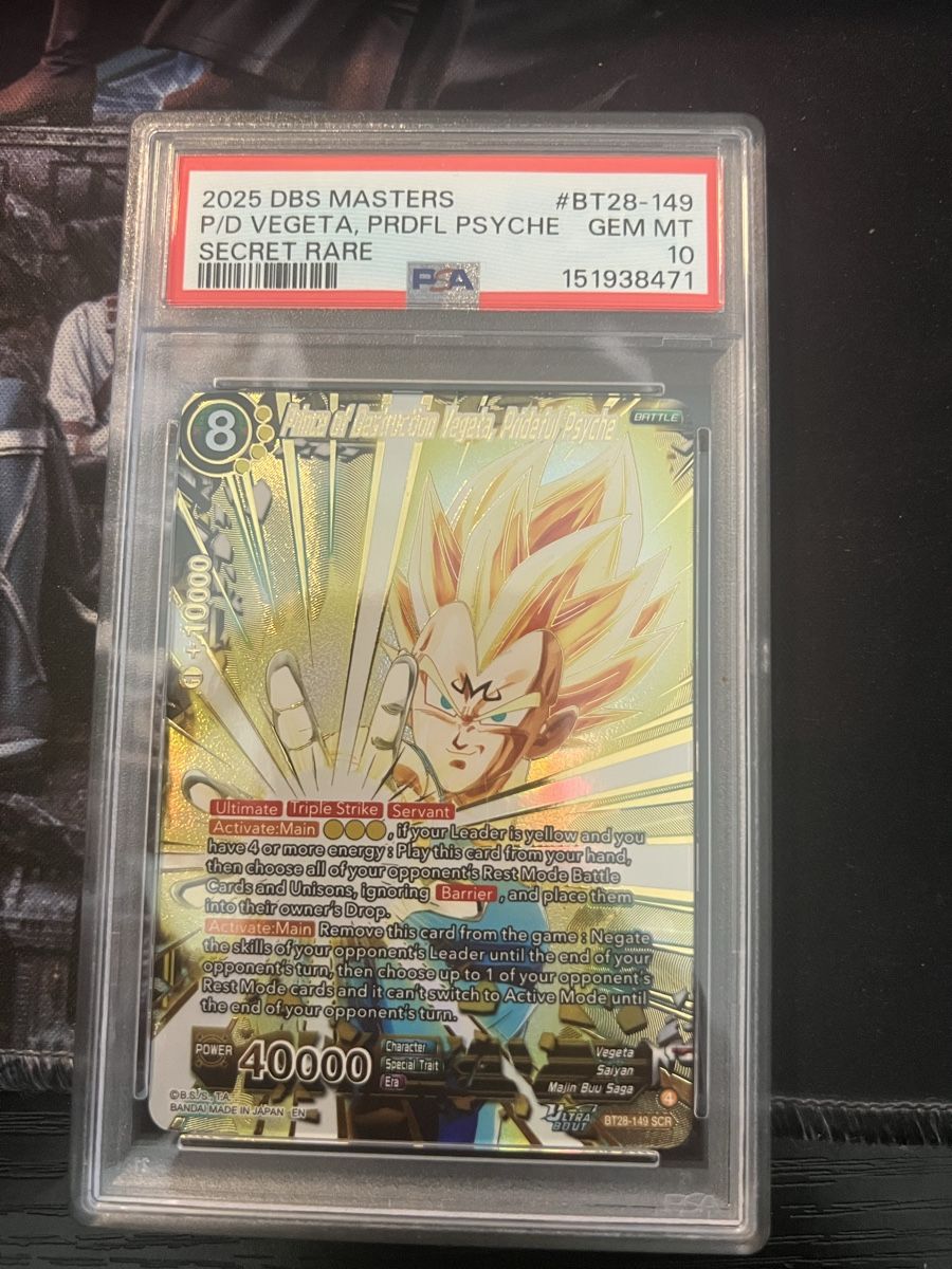 Bandai Cartes à collectionner: Vegeta, Prideful Psyche PSA 10, DBS Masters – Neuf (Voir description) à Arbon par butchino