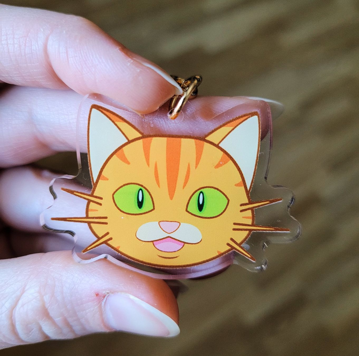 Portachiavi: Keychain Orange Cat Mushu - Double Face – Nuovo (secondo la descrizione) da Bellinzona venduto da SFdesign 1