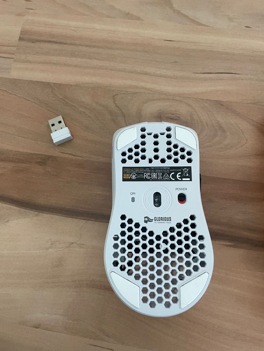 Mouse: Glorious Model O Wireless Maus weiss – Usato da Lufingen venduto da a-little-extra 2