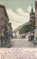 St. Imier Ansichtskarte mit Stempel und Briefmarke