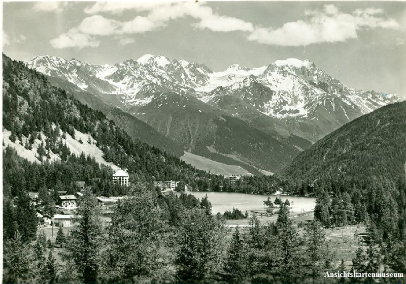 Cartoline postali: Champex - e Lac et le grand Combin 1938 – Usato da Emmenbrücke venduto da teestube