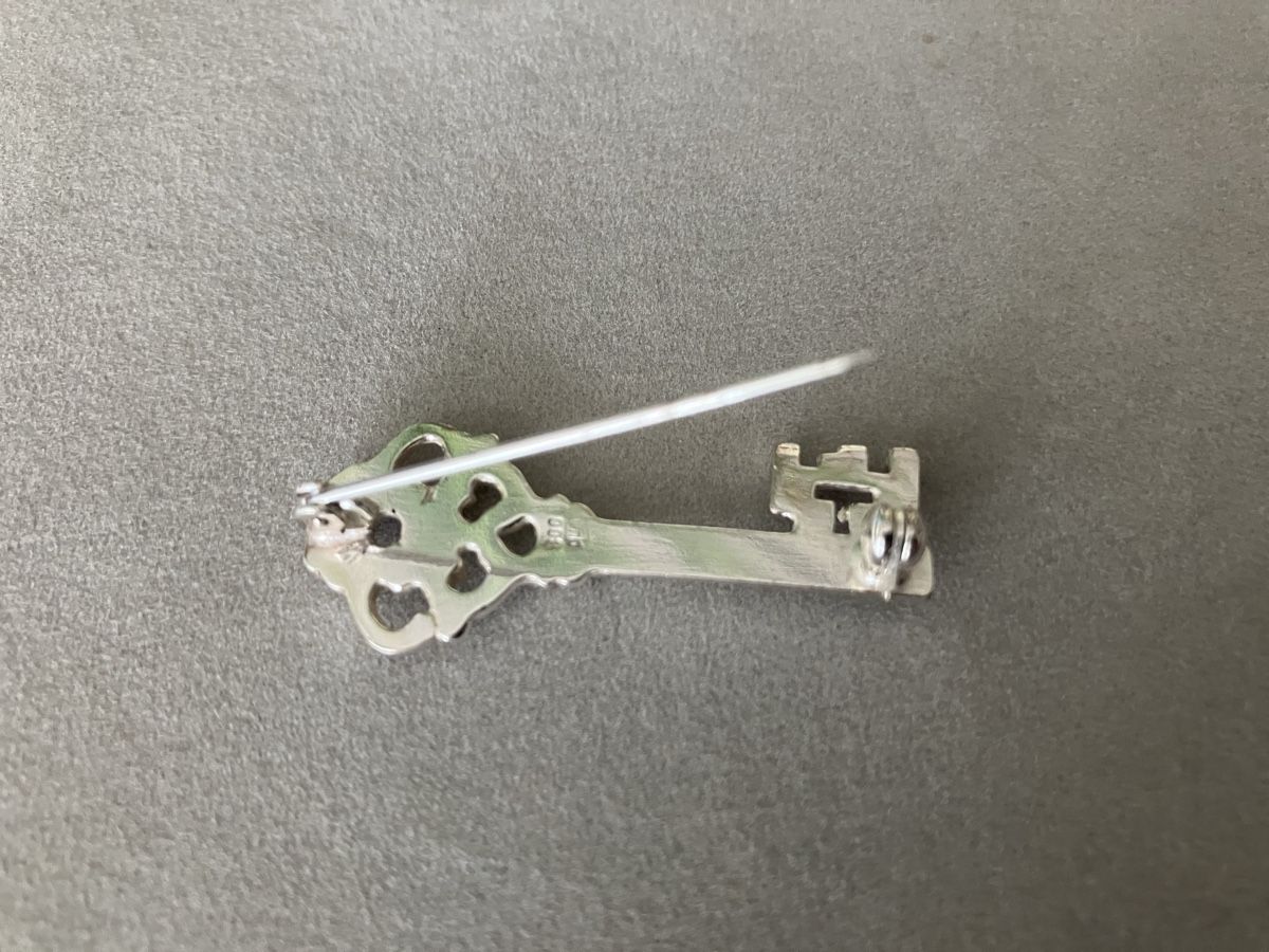 Broschen & Nadeln: Alte Silber Brosche 800 er Schlüssel 3,5 cm – Neu (gemäss Beschreibung) aus Flums von mya_2lh9 1