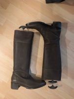 Brown leather boots size 39 Made in Italy