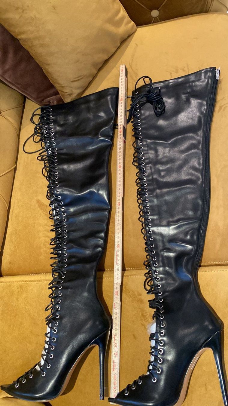 Damenschuhe: overknee Stiefel, Gr. 5 – Gebraucht aus Dagmersellen von Arcticsnow2017 1