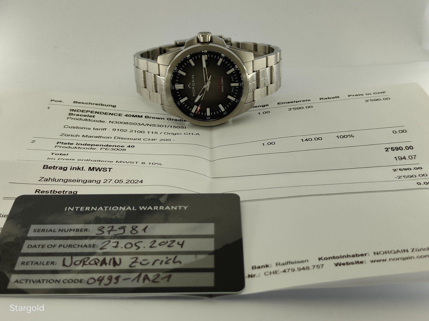 Norqain Orologi: Norqain Independence – Usato da Zürich venduto da Stargold-Uhren 8