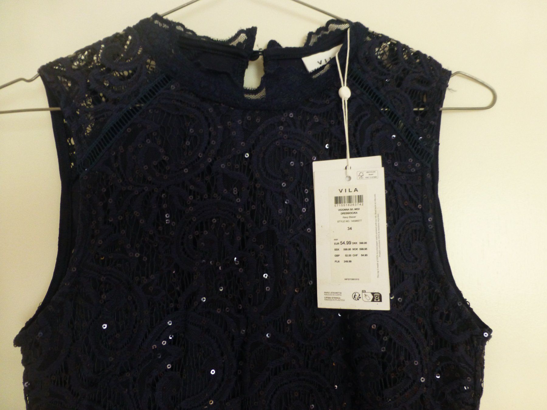Vila Vestiti: Vila Ballkleid dunkelblau 34 – Nuovo (secondo la descrizione) da Zürich venduto da Betula11 1