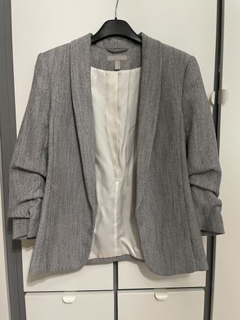 Elegante Damenblaze, Grau-meliert, Grösse 36