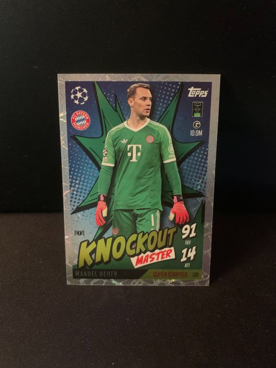 Topps Match Attax Manuel Neuer Knockout Master Nr. 299 (Neu (gemäss ...