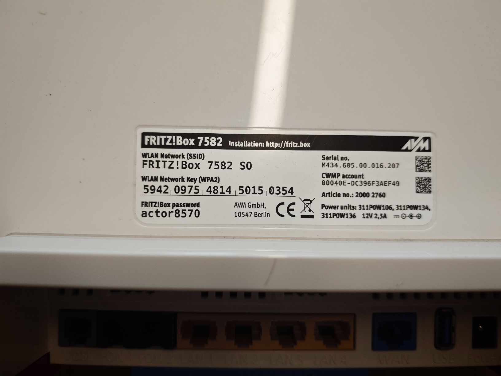 Avm Modems & Router: AVM FRITZ!Box 7582 SO Router WLAN – Gebraucht aus Bischofszell von Hmatthias 4