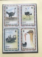 Tschad 1996 WWF Satz Strauss postfrisch 4er-Block