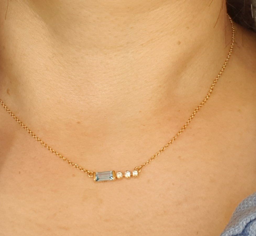 Ketten: 14K Gold-Halskette – Neu (gemäss Beschreibung) aus Zweisimmen von Adorable 4