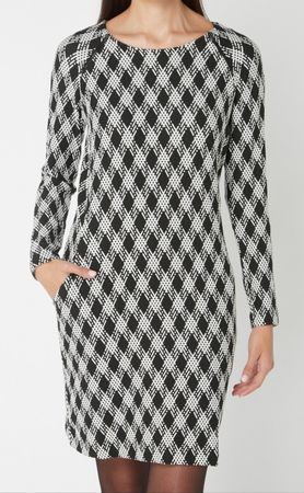 SM 36 38 TAIFUN raffiniertes WINTER HERBST KLEID langarm