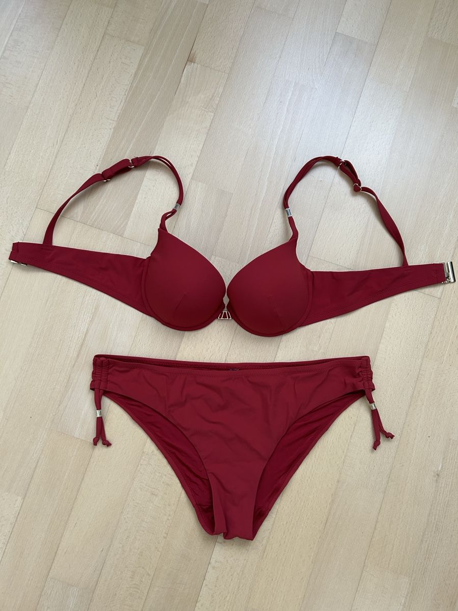 Costumi da bagno & Bikini: Bikini rot, B 75/80, Höschen L – Usato da Reinach BL venduto da meinstil