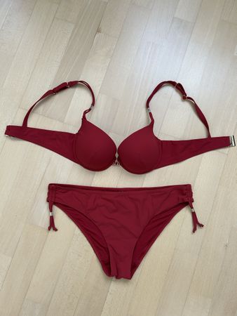 Bikini rot, B 75/80, Höschen L