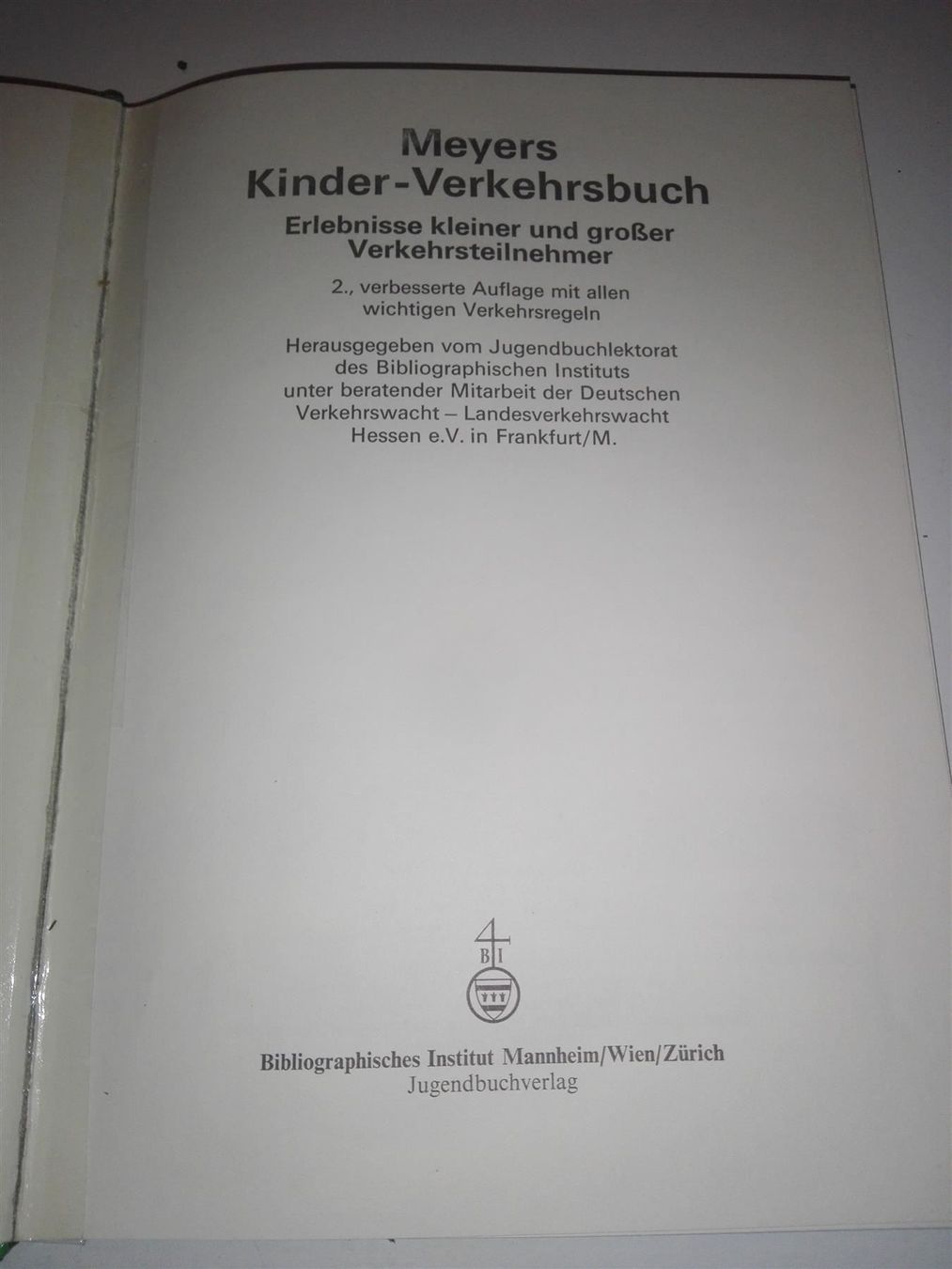 Libri: Meyers Kinder-  Verkehrsbuch – Usato da St.Galllen venduto da elkaphone 1