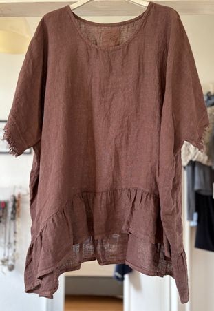 TUNIQUE OVERSIZE EN LIN!! M SOLDES DE FIN DE SAISON