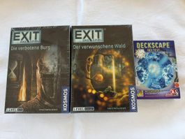 3 Escape Room Spiele Exit und Deckscape Neu OVP