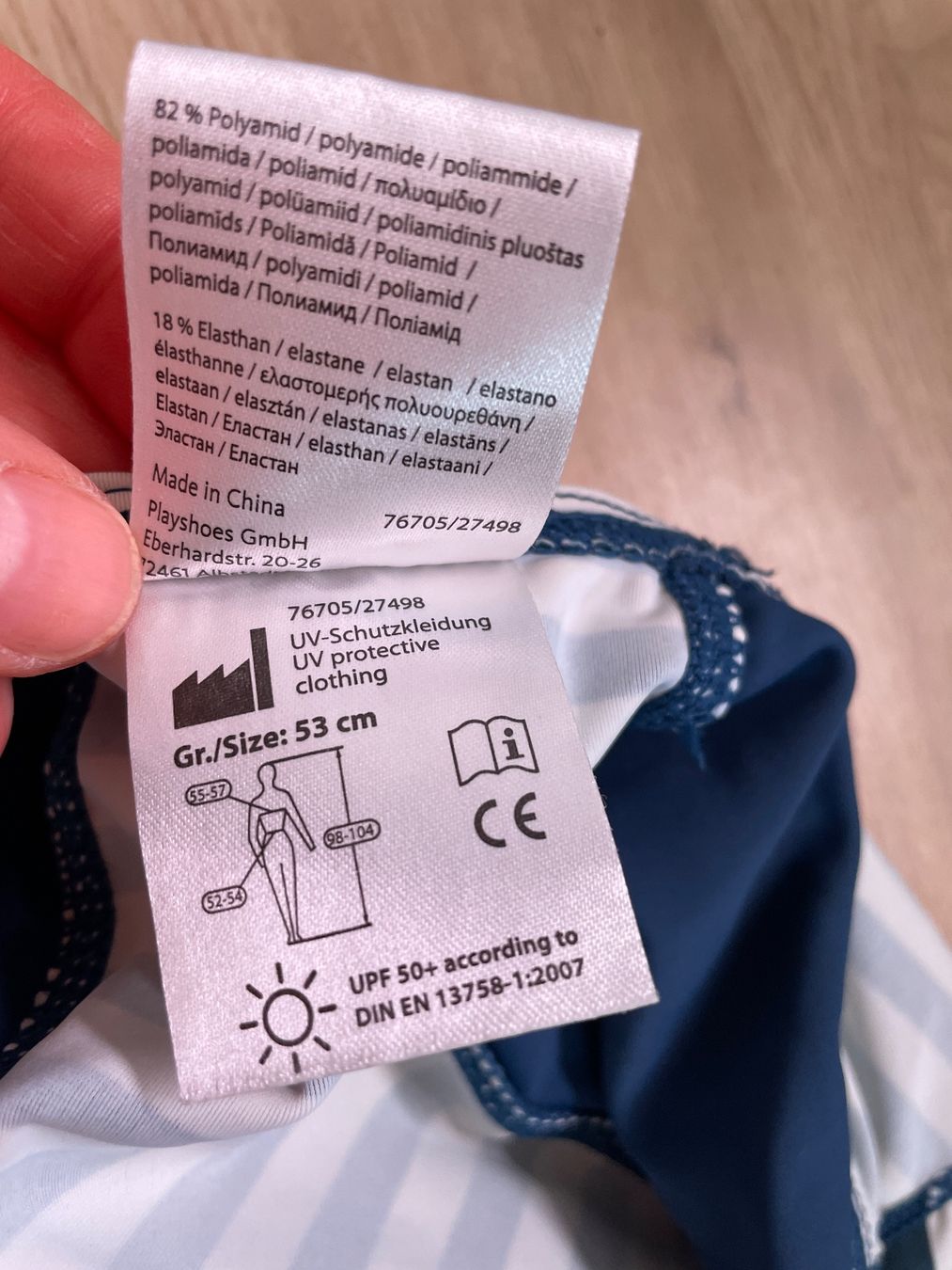 Altro abbigliamento per bambino: Badehut Grösse 53cm, gestreift, guter Zustand – Usato da Himmelried venduto da kern.marko 3