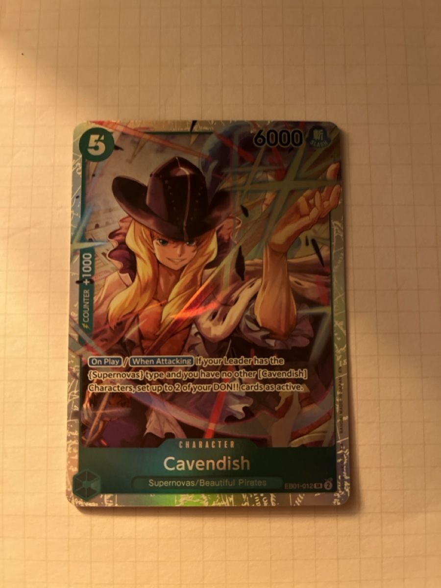 Bandai Carte collezionabili: EB01-012 SR Cavendish  – Nuovo (secondo la descrizione) da Horgen venduto da Raphael.heini
