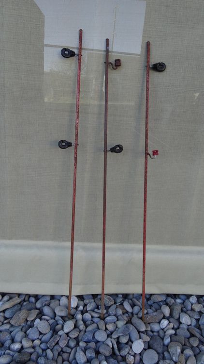 40 Weidezaunpfähle Aus Kunststoff, 125 Cm Lang, Grün