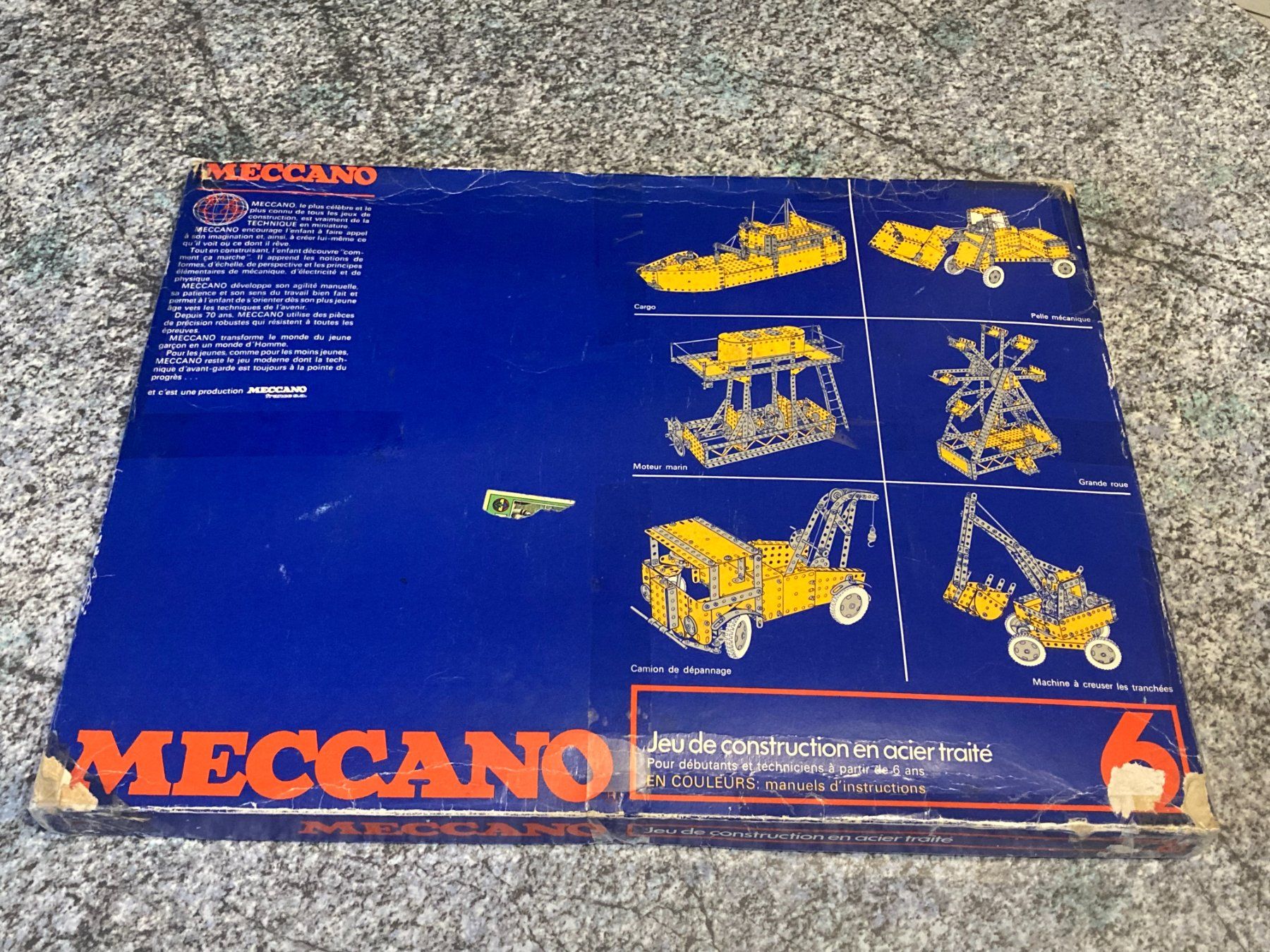 Meccano Kit di costruzioni: Grande boite de Meccano, 6 Modèles de construction – Usato da Bassecourt venduto da CALUMET-X