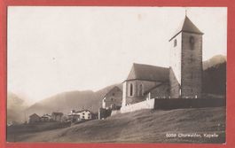 Churwalden mit Kapelle - Fotokarte ca. 1920