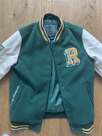 College Jacke grün weiss Gr. 158 