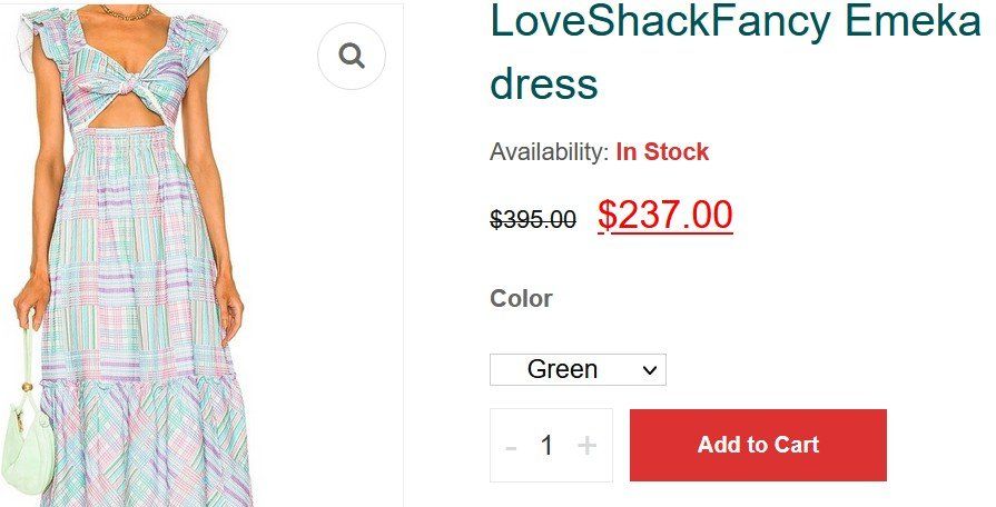 Vestiti: LoveShackFancy  Kleid  / robe   XS – Usato da Collonges venduto da arashee 8