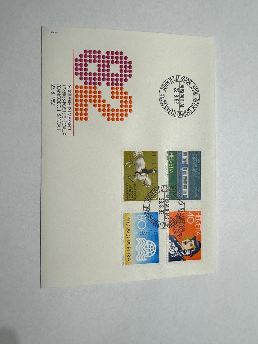 Tutti i francobolli: Erstagsbriefe 1982 – Nuovo (secondo la descrizione) da Bütschwil venduto da sof_p98b 8