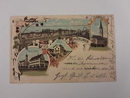 Lithographie Postkarte Münsterlingen Stempel 5.11.02