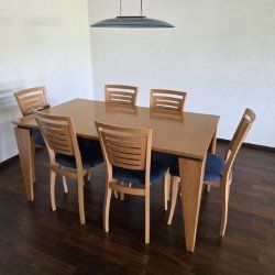 Tavoli: Tisch und 6 Stühle – Usato da Fulenbach venduto da Nim.Coiffeuse