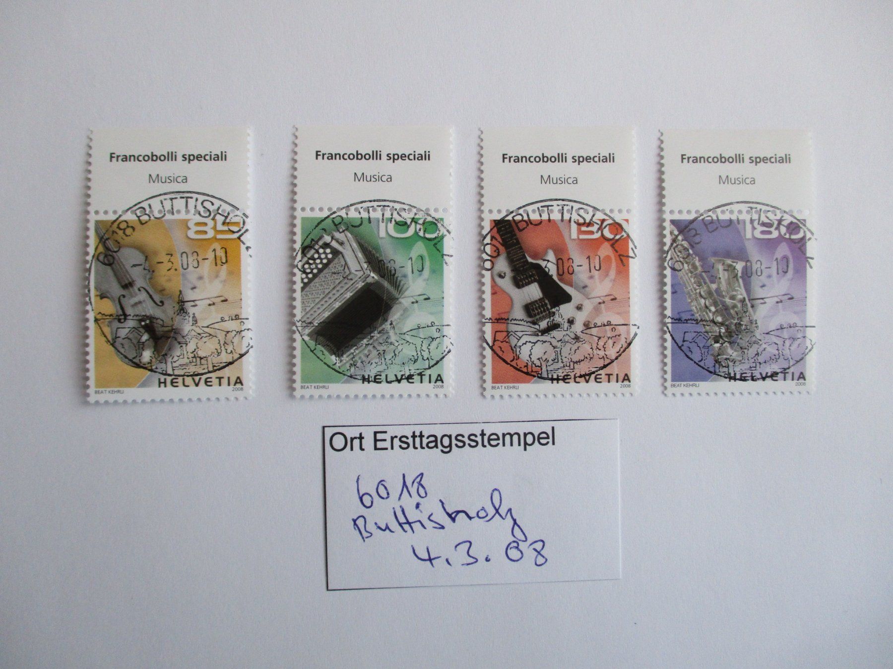 Tous les timbres: Voll Ort Ersttagsstempel 6018 Buttisholz – D'occasion à Langnau b. Reiden par Aktuell88