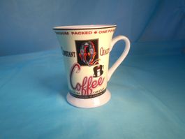 Retro Tasse Coffee, hellgelb