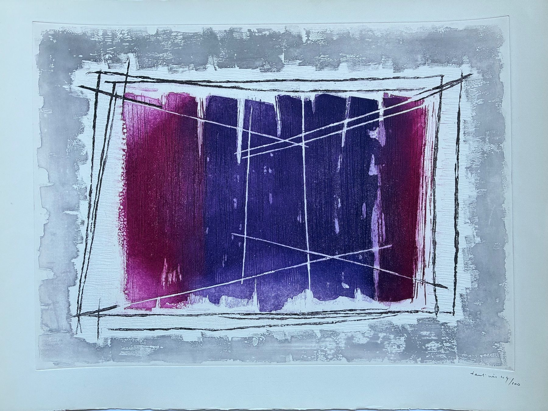 Dipinti: Jean FAUTRIER 1962 - Projections – Usato da Lugano venduto da LVC 1