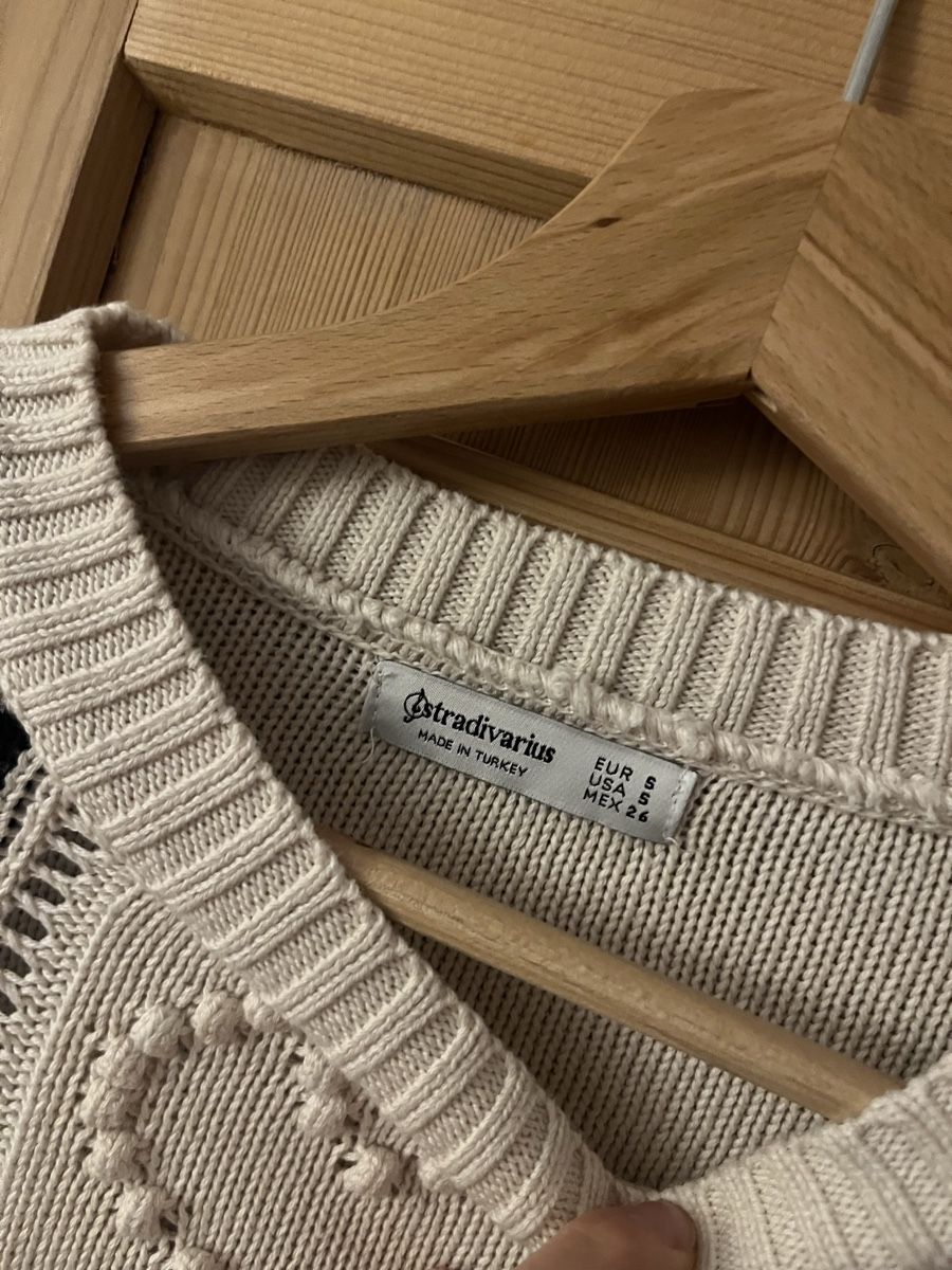 Stradivarius Maglioni & Felpe: Stradivarius Pullover Gr. S 100% Baumwolle Herzmuster – Usato da Zürich venduto da MrsWollishofen 2
