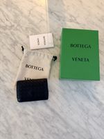Bottega Veneta Geldbörse geflochten Leder schwarz neuwertig