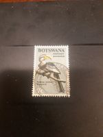 Botswana - Timbre rare avec oiseau, corne jaune!