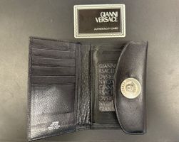 Gianni Versace  Portemonnaie Leder Schwarz Vintage
