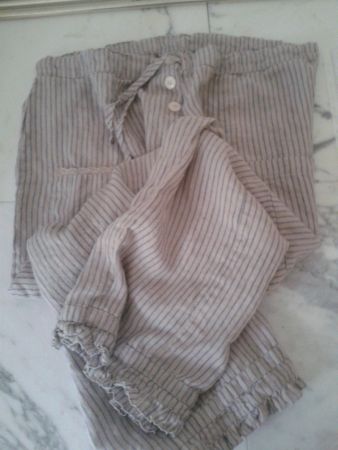 LES OURS Pantelon/Bloomer/Hosen Leinen neu