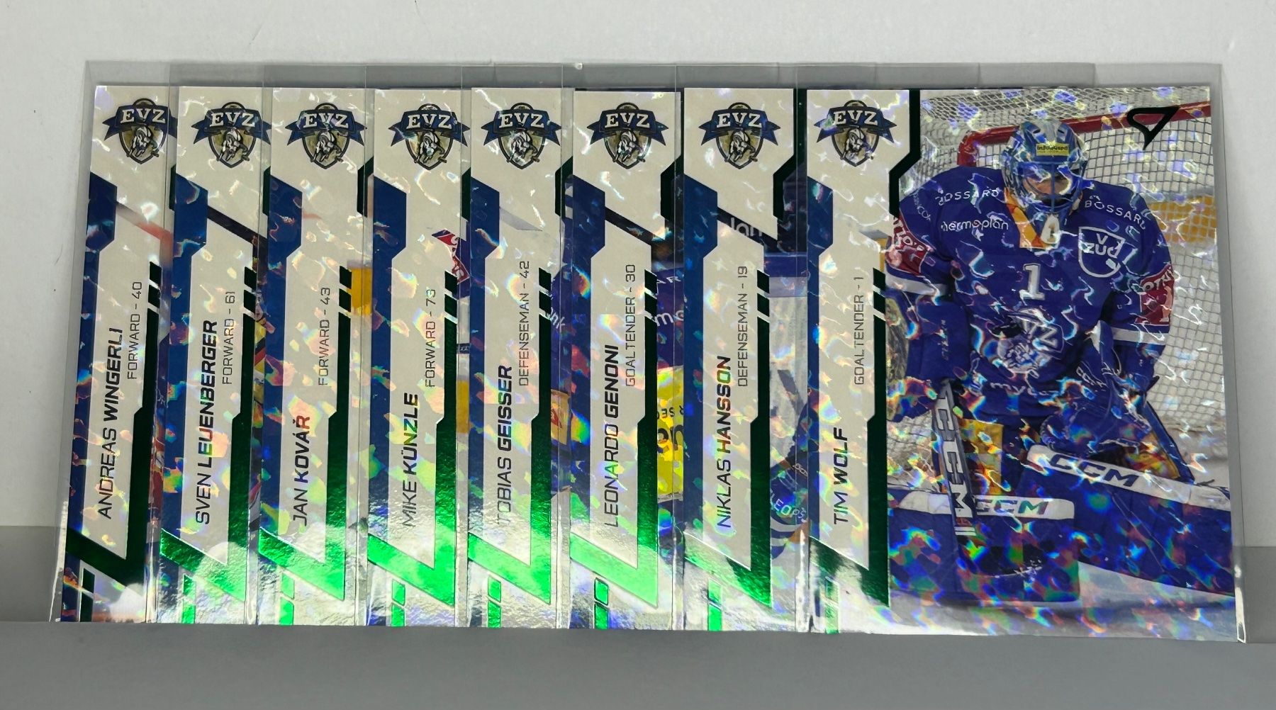 Sportzoo Sammelbilder & Trading cards: 8x Green Parallel Cards EVZ – Neu (gemäss Beschreibung) aus Biel/Bienne von JAN-SOLO