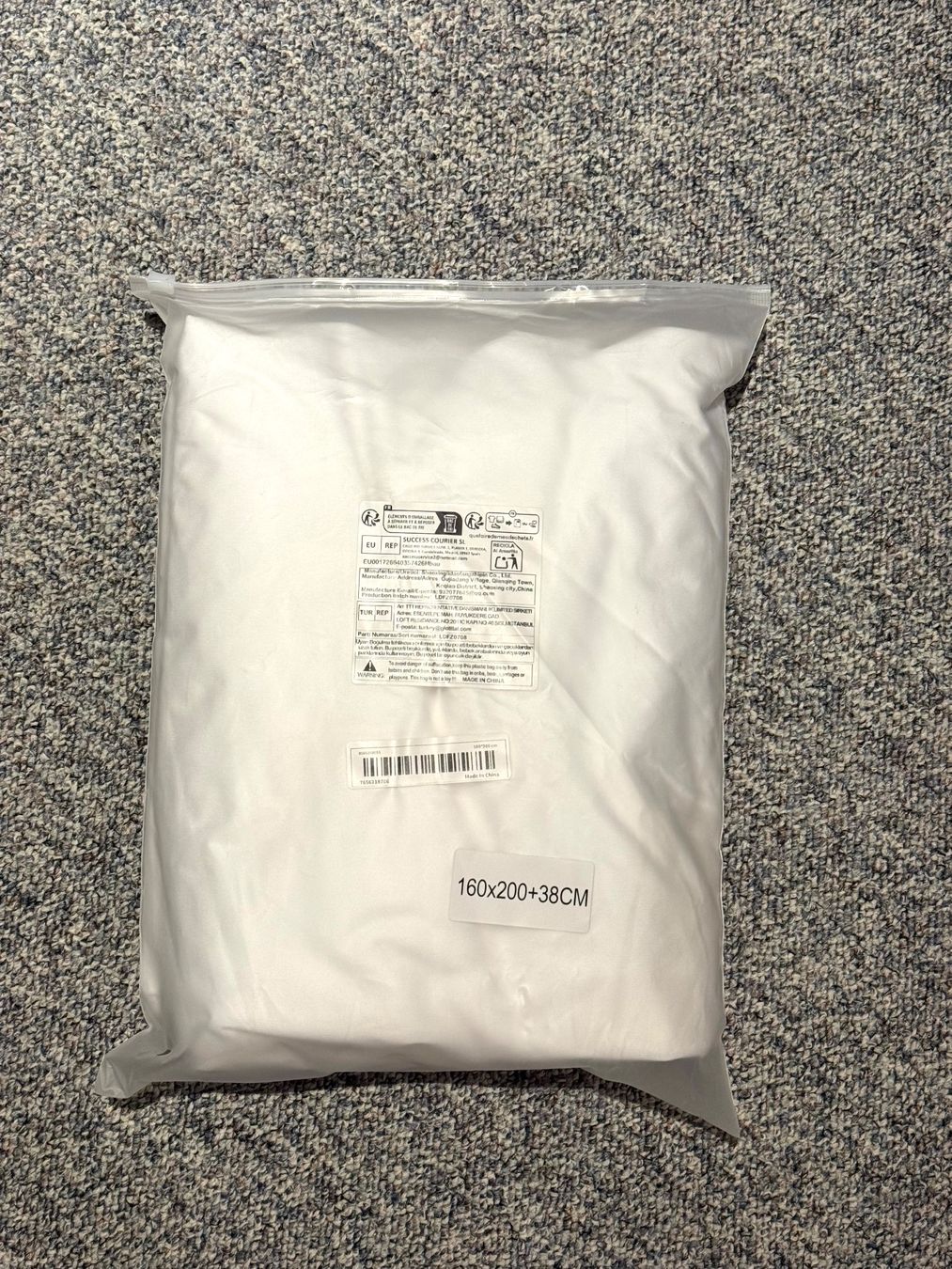Bettwäsche: Molletons, 160x200+38cm,polyester et coton ,blanc, qualité – Neu und originalverpackt aus Genève von fto_sz8d