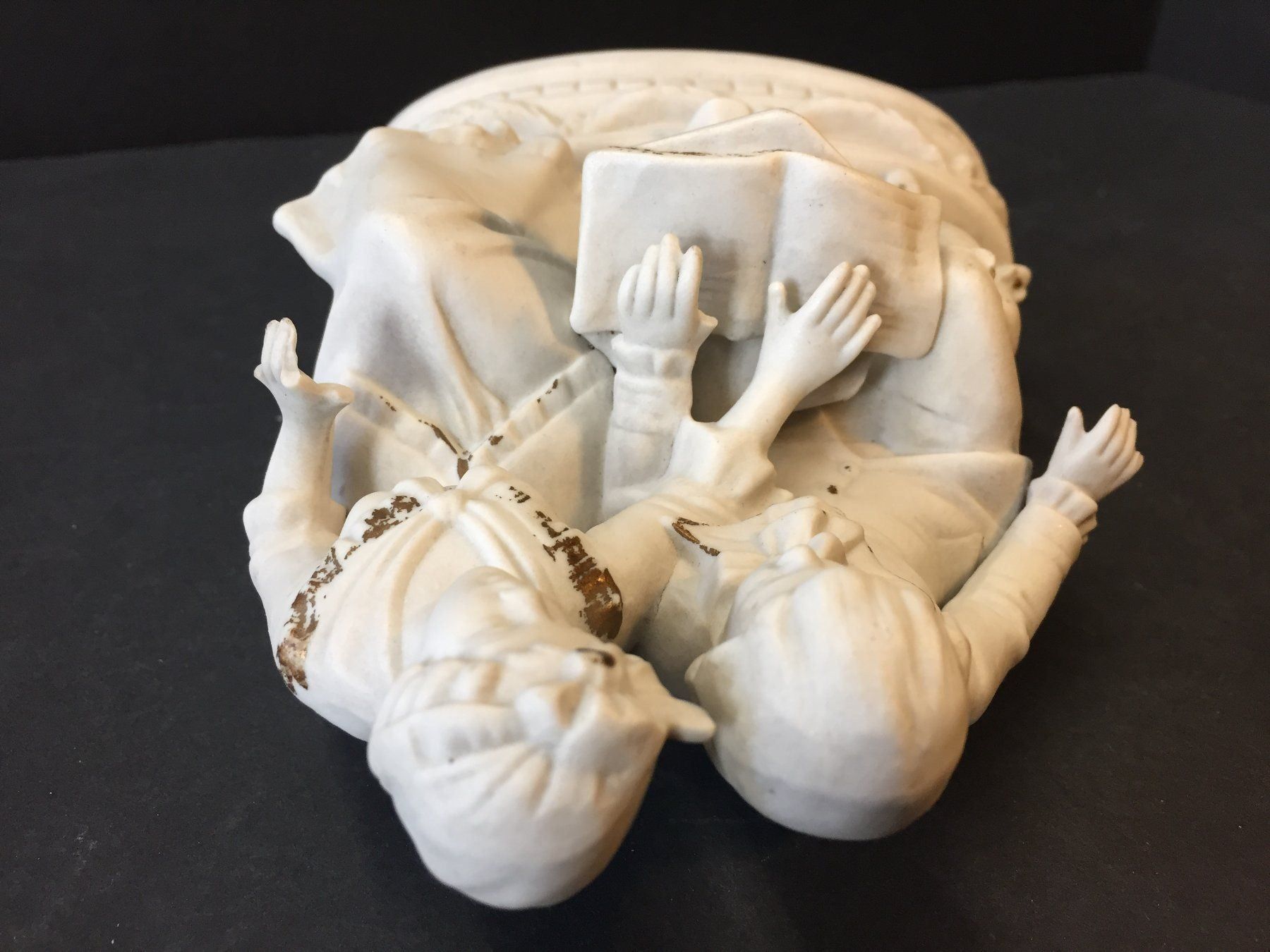 Statuette: Bisquit Figur Lesende Mann und Frau – Usato da Schaffhausen venduto da vintageville 8