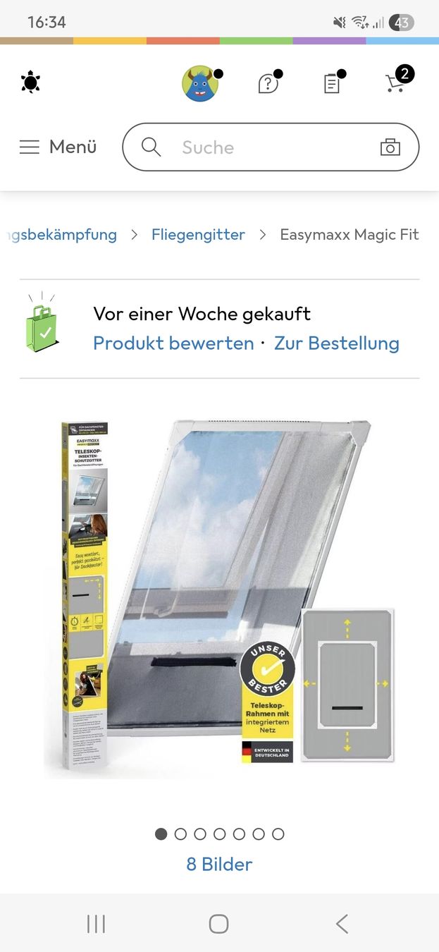 Altro per la casa: Fliegengitter Dachfenster  – Nuovo (secondo la descrizione) da Menziken venduto da Rose050