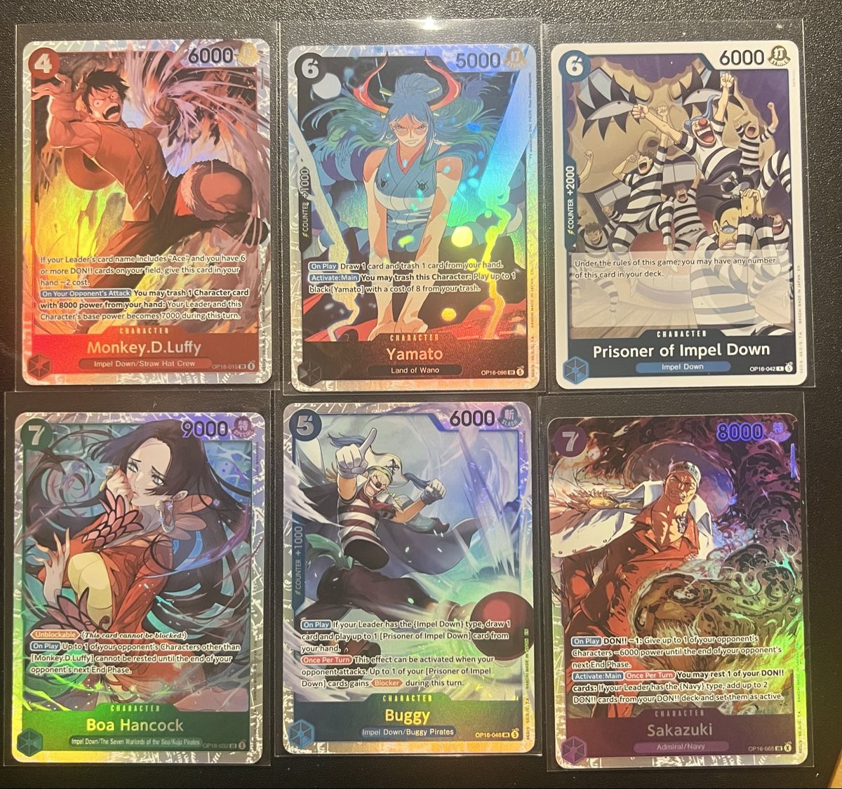 Carte collezionabili: One Piece OP16 6 Karten Lot 30 – Nuovo (secondo la descrizione) da Goldach venduto da Milosg3