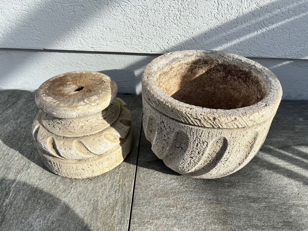 Blumentopf mit Säule für den Garten Kaufen auf Ricardo