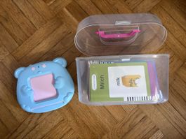 Lernspielzeug Bär mit Lernkarten und Aufbewahrungsbox