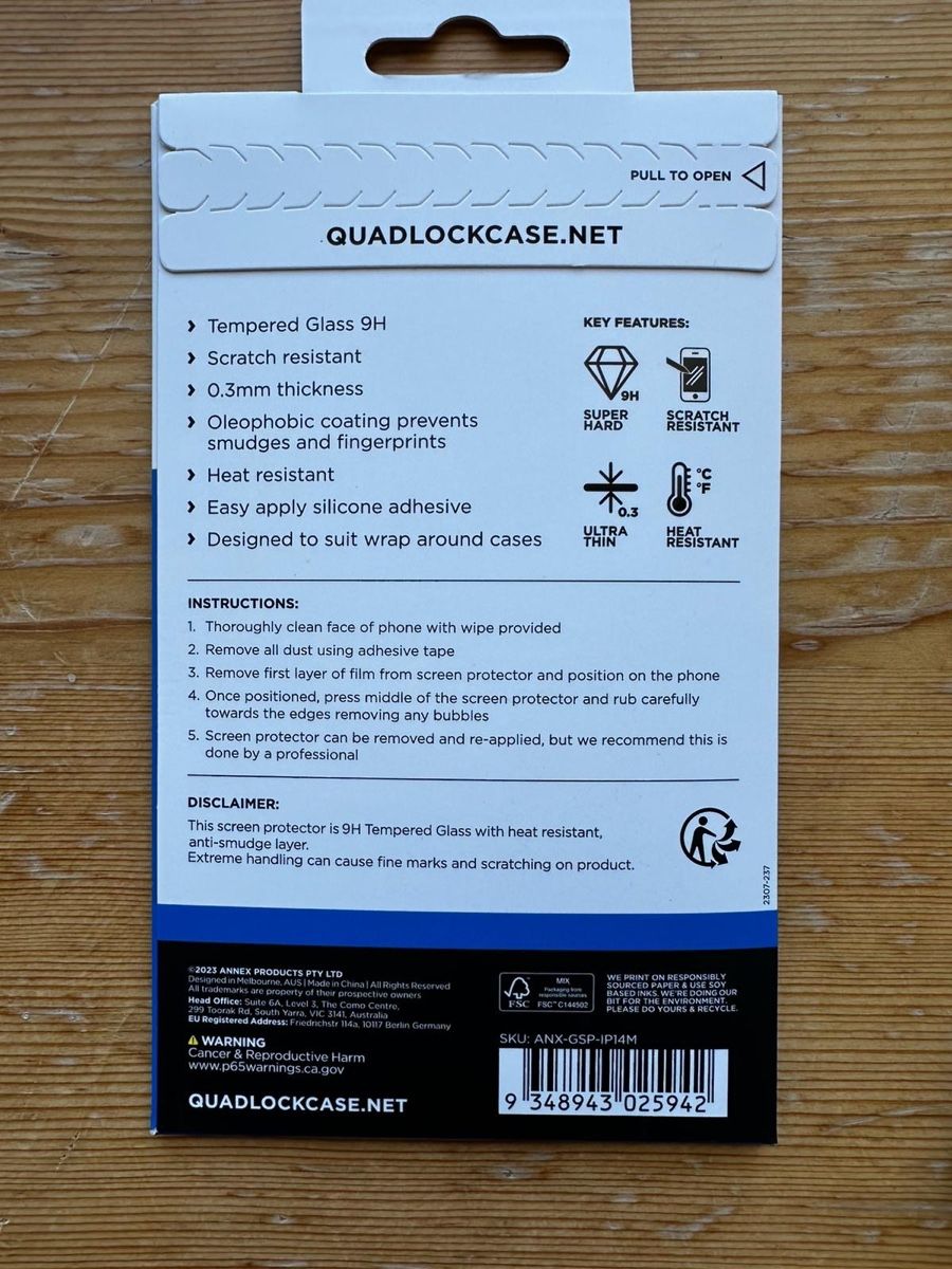 Quad Lock Cover & Protezioni schermo: Quadlock iPhone 14 Pro lot coque et vitre de protection – Nuovo e nell'imballaggio originale da Vérossaz venduto da Oraya-TCG 3